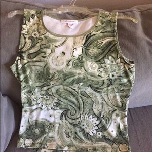 JM Collection paisley t-shirt